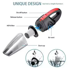 DriveTech™ PowerVac – Portable Wireless Car Vacuum